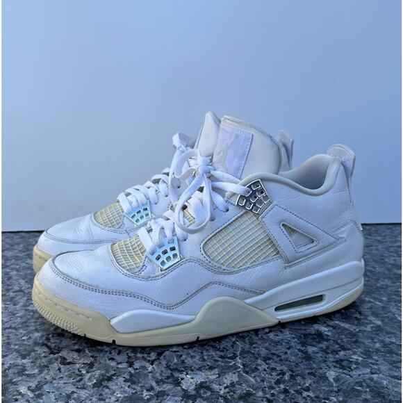 Nike Air Jordan 4 Retro Pure Money 308497-100 Men’s Size 10.5 White main image 11